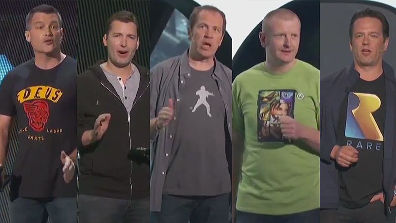 Illustration for article titled Reviewing the fashion (or lack thereof) at the E3 2015 keynotes